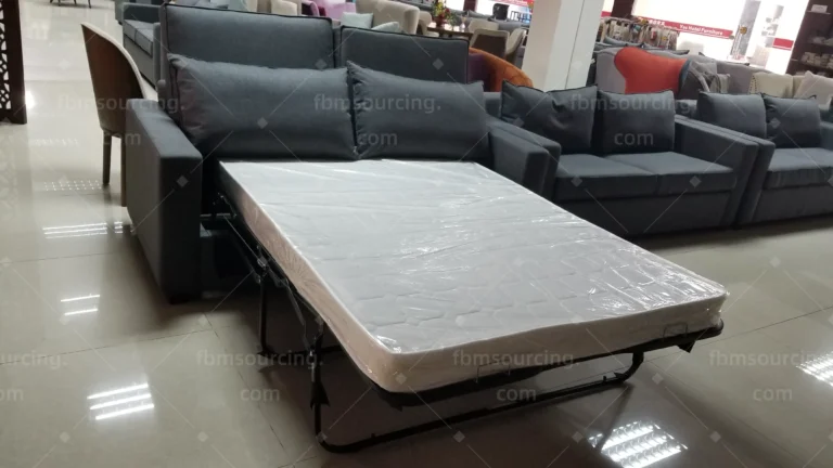 Custom sofa inspection before bulk shipment from China