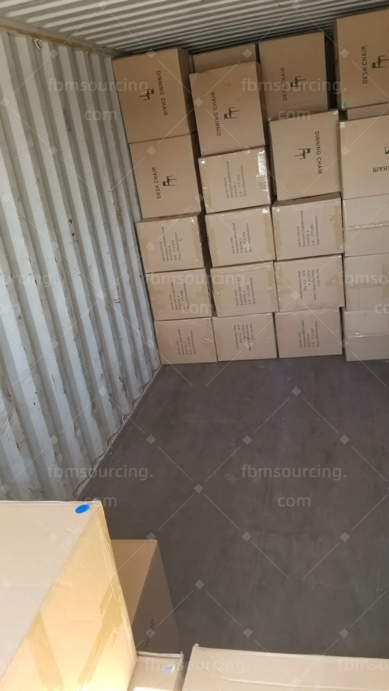Container loading photo for Melbourne student accommodation furniture shipment - One Stop Furniture Sourcing Agent00019