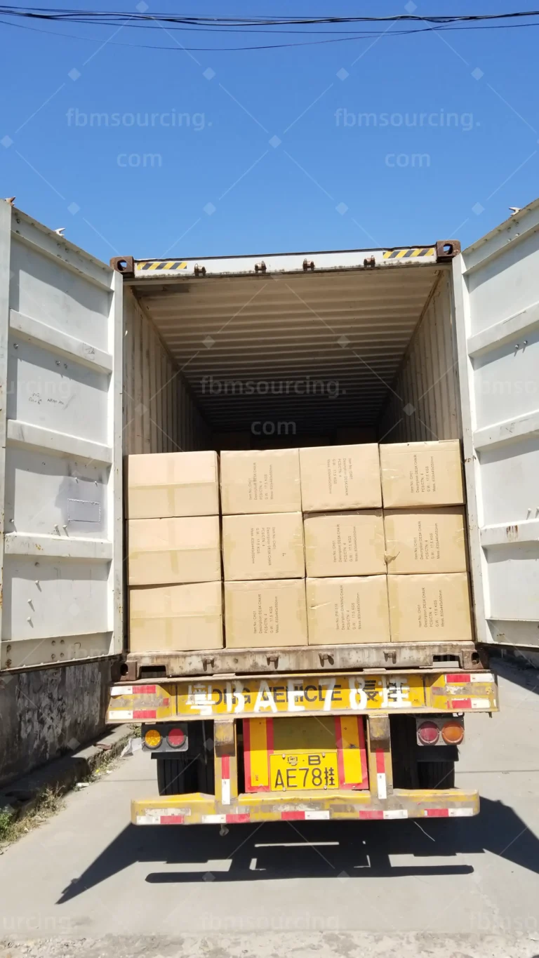 Container loading photo for Melbourne student accommodation furniture shipment - One Stop Furniture Sourcing Agent00022