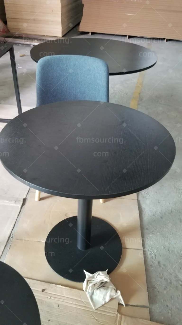 Custom furniture sample finish and construction check