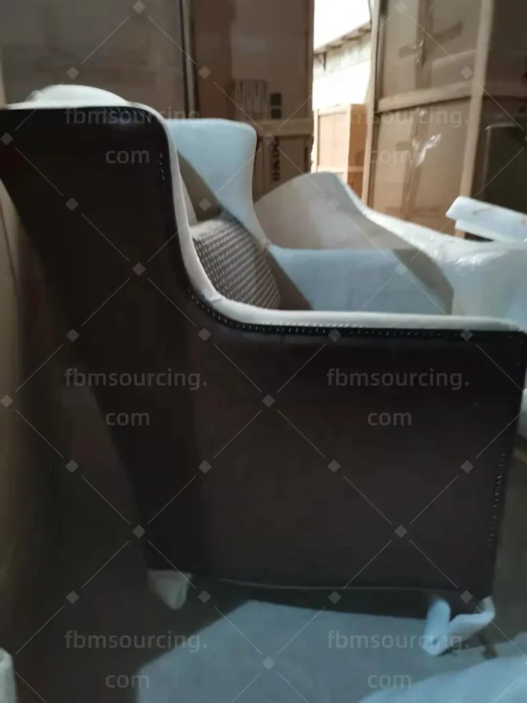Modern living furniture selection at Foshan wholesale showroom - photo 116