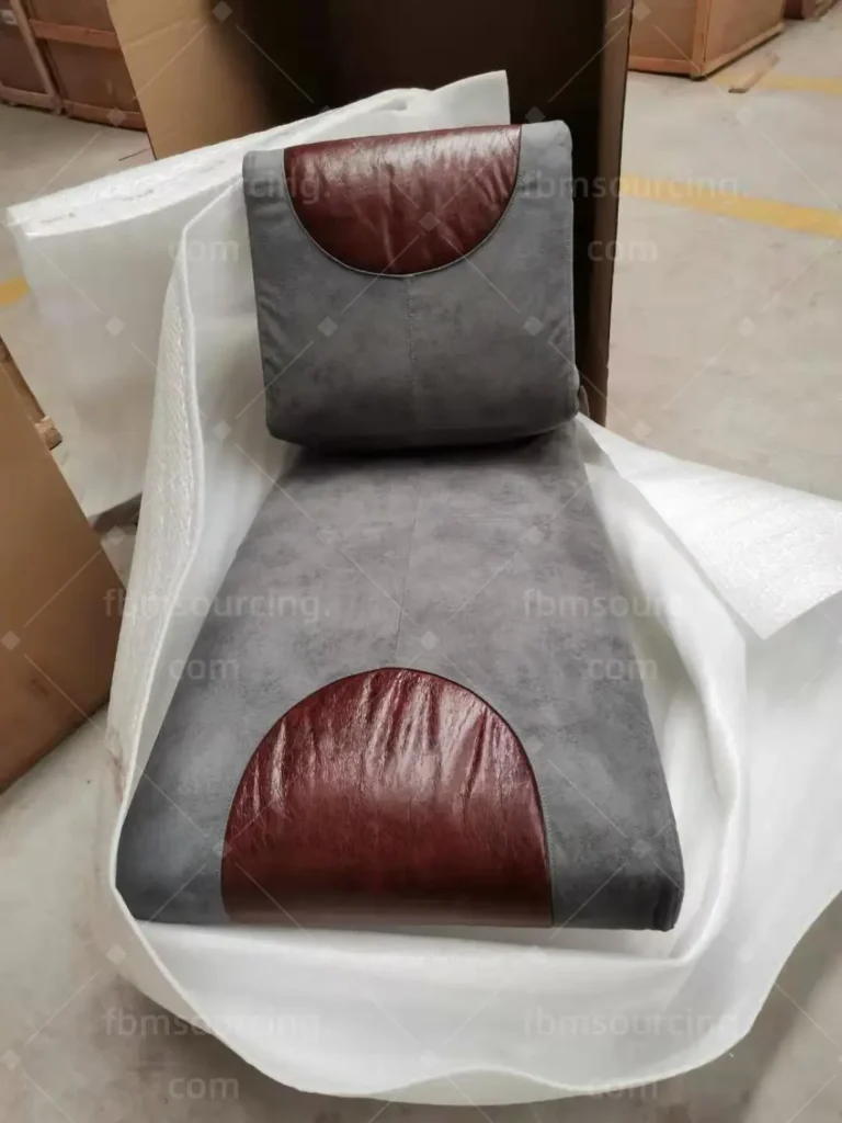 Modern living furniture selection at Foshan wholesale showroom - photo 125