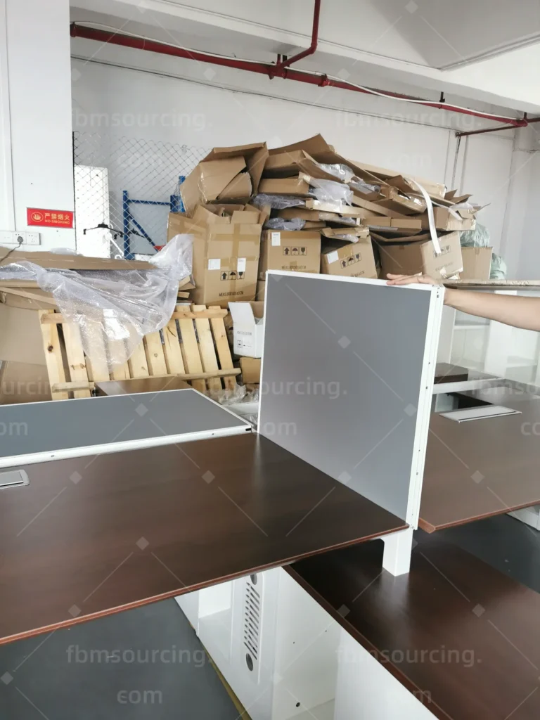 Client office furniture procurement QC inspection photo 17