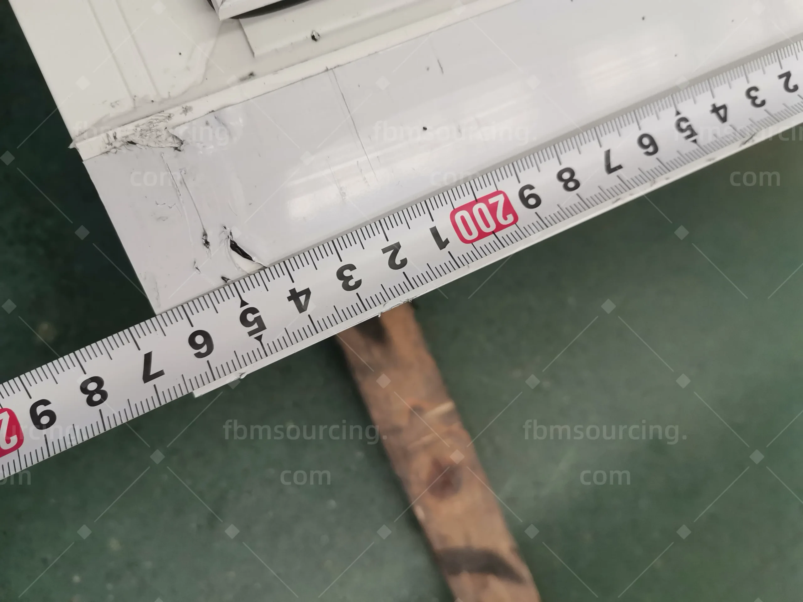 Metal door sourcing agent factory inspection - aluminum door frame fabrication for a Florida school project