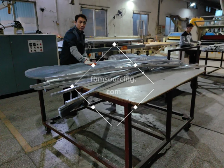 Drywall partition panels under factory QC inspection in China for a commercial school project - drywall partitions sourcing from China