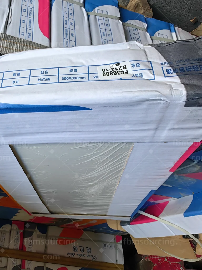 Hotel floor tile packages pre-shipment inspection China factory — Florida luxury hotel project