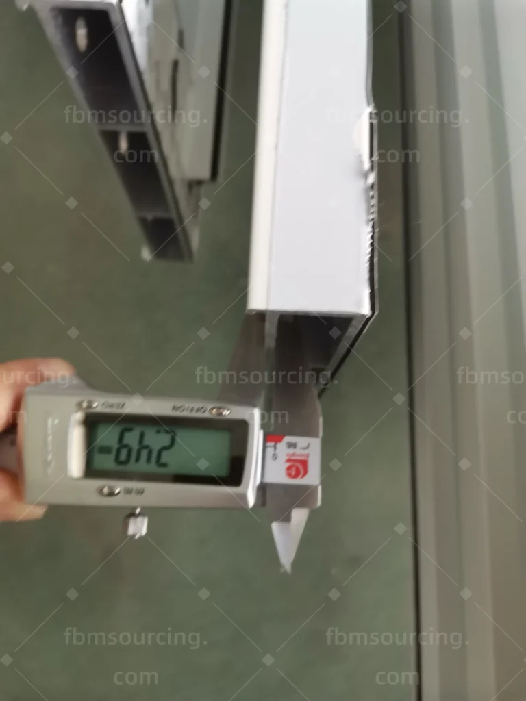 Aluminum window frame quality control inspection China sourcing Florida school