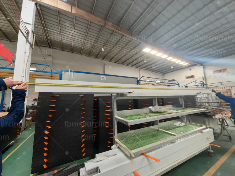 Motorized louvered pergola quality inspection at the factory in China - photo 10
