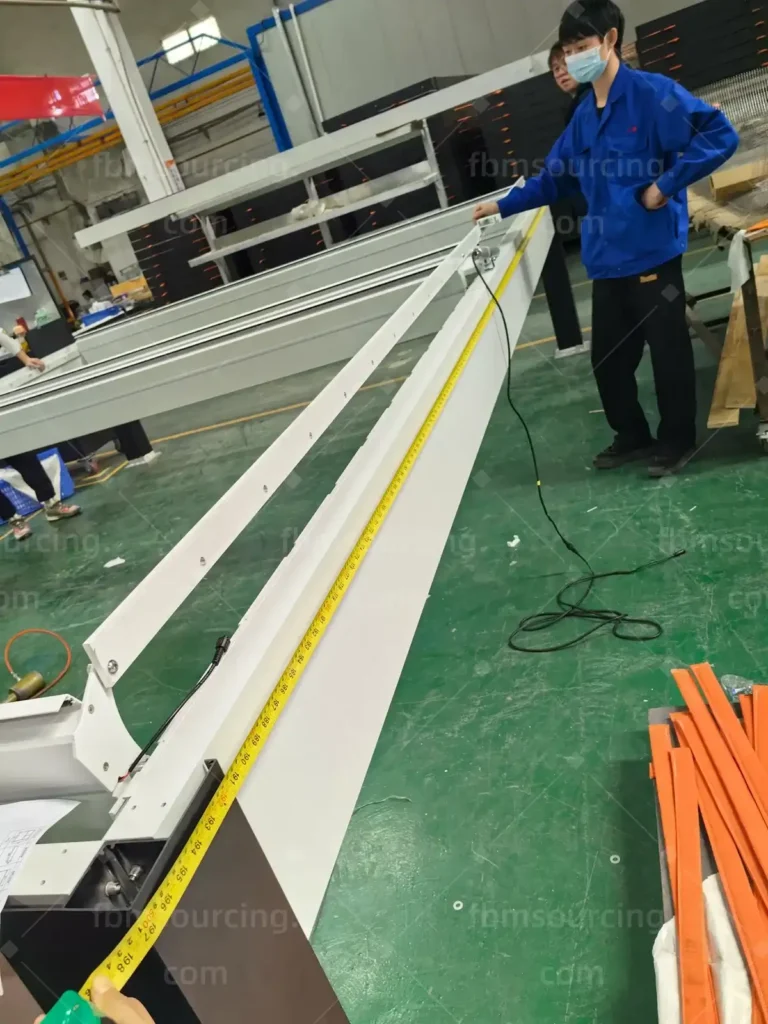 Motorized louvered pergola quality inspection at the factory in China - photo 5