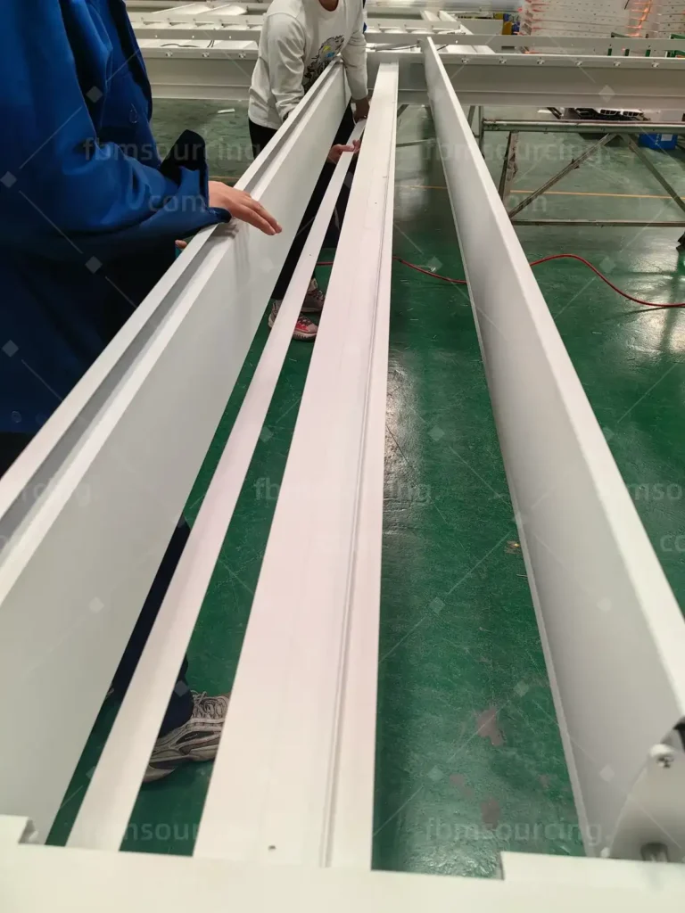Motorized louvered pergola quality inspection at the factory in China - photo 10