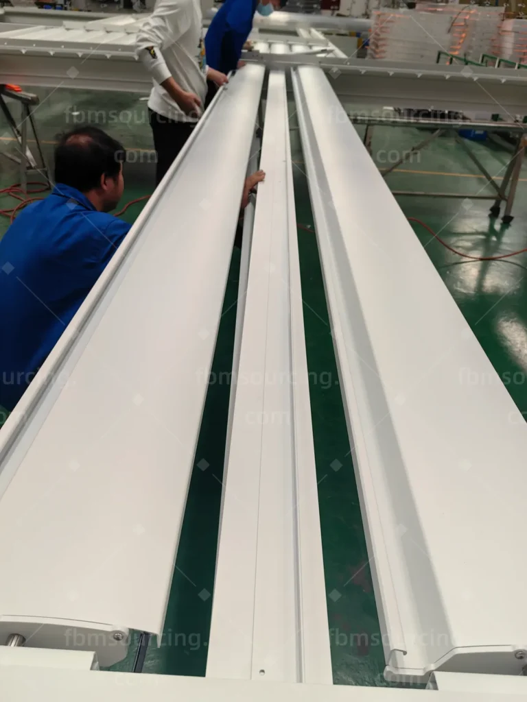 Motorized louvered pergola quality inspection at the factory in China - photo 11