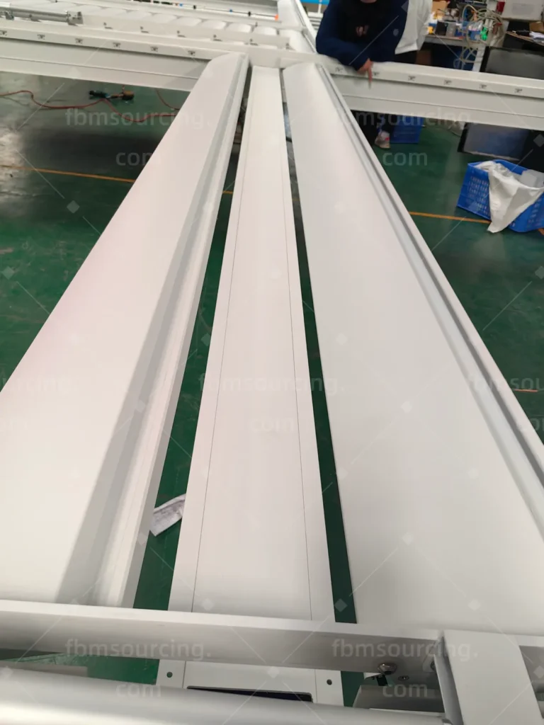 Motorized louvered pergola quality inspection at the factory in China - photo 14