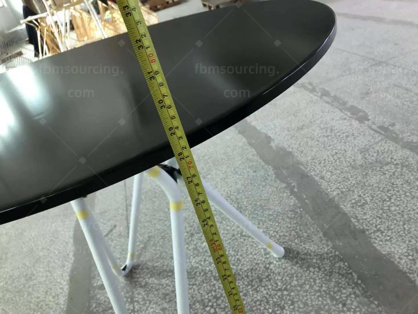 Meeting table sourcing agent factory inspection - table height and dimension check