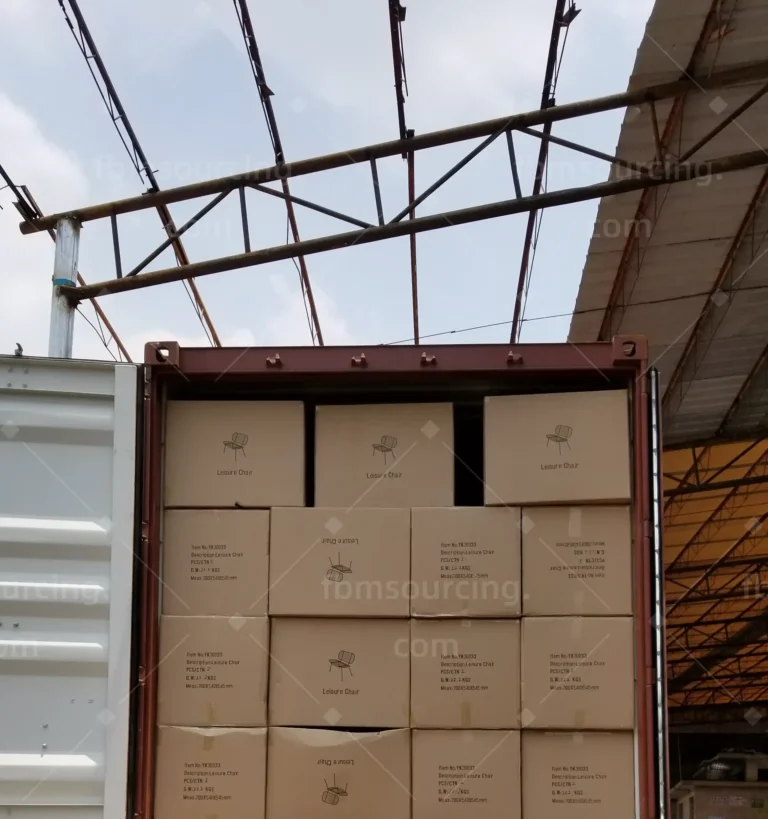 Ivanhoe Melbourne metal furniture container loading photo 6 with sanitized container details