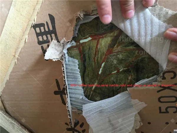 furniture sourcing agent quality control - marble coffee table top inspection - Iran restaurant furniture procurement