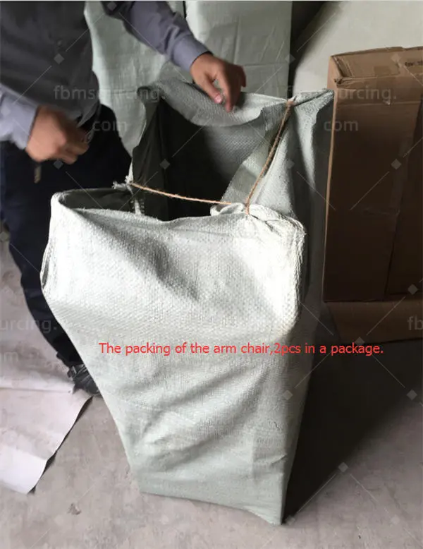 furniture sourcing agent quality control - armchair packing before container loading - Iran restaurant furniture procurement