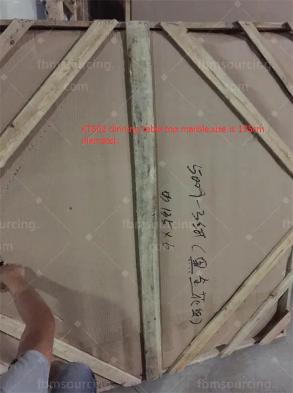 furniture sourcing agent quality control - round marble table top 135cm diameter inspection - Iran restaurant furniture procurement