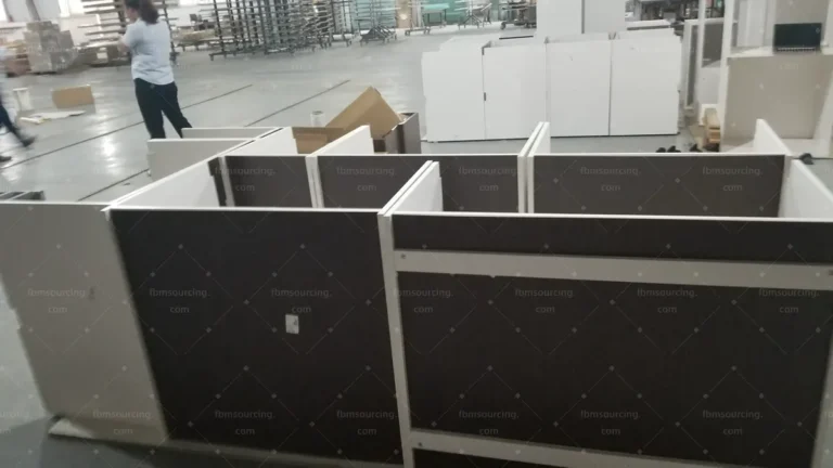 Cabinet carcass production QC at Foshan cabinet factory