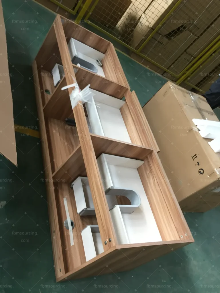 Bathroom vanity cabinet internal structure QC China sourcing agent