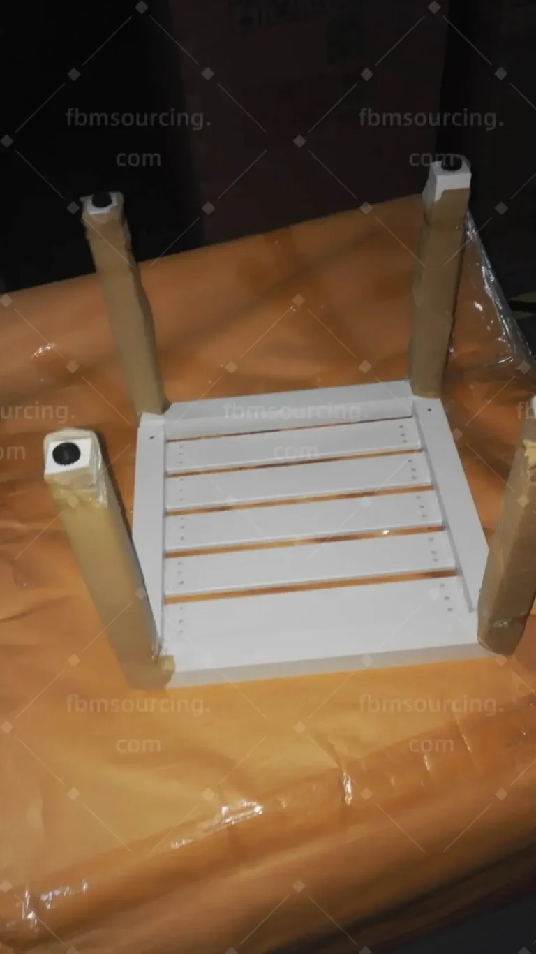 White aluminium outdoor side table frame inspection China