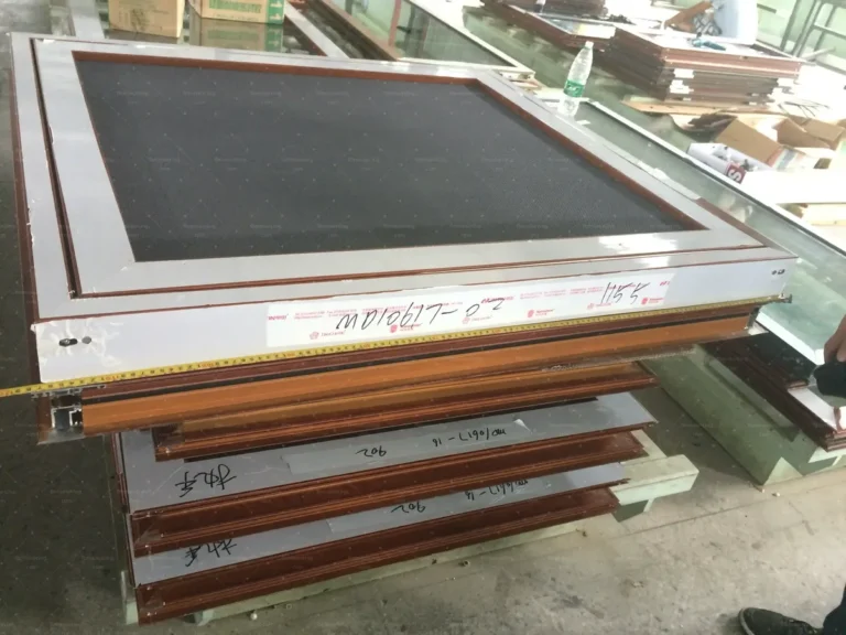 Flyscreen window dimensions verified against the cutting list with a tape measure