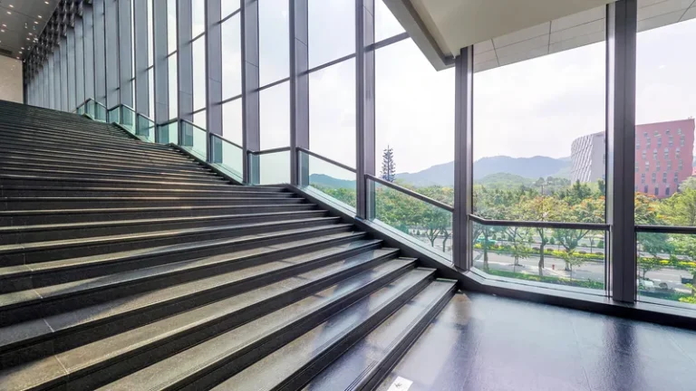 Curtain wall windows China - commercial glazed facade installed in office building