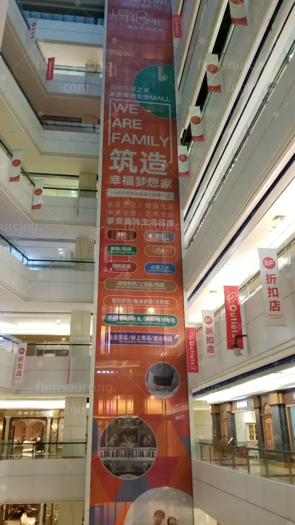 Foshan building materials mall visited with Australian client