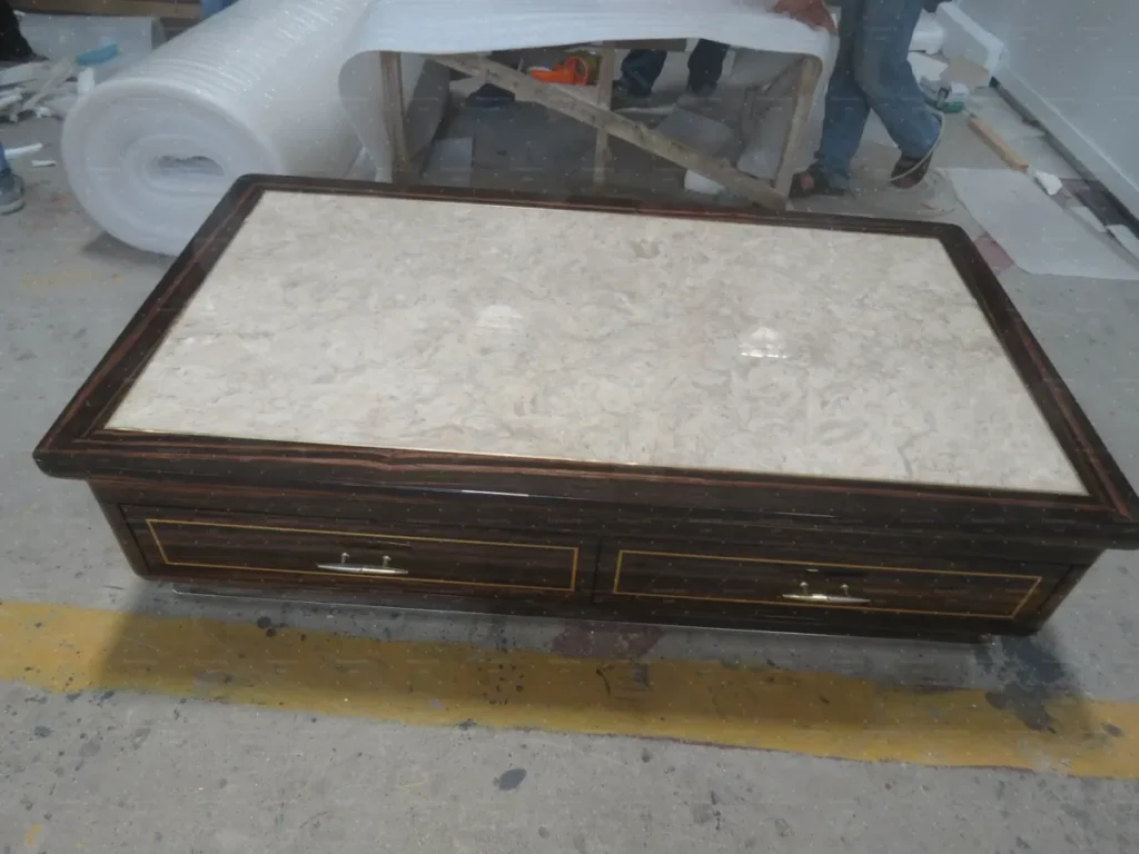 Marble top coffee table qc chain restaurant dubai — FBM Sourcing China furniture sourcing agent