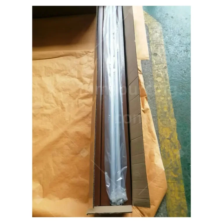 Solar street light pole protective export packing checked during pre-shipment QC