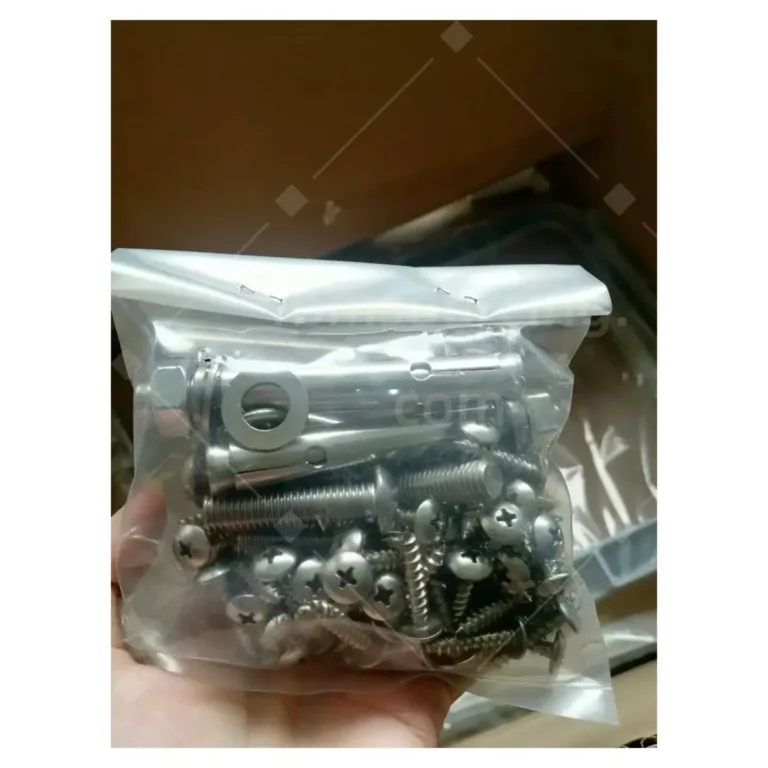 Stainless steel fastener kits verified for park furniture installation hardware