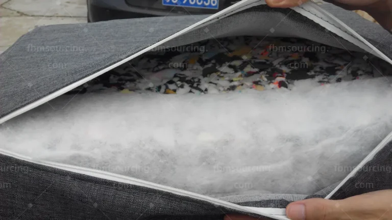 Netherlands sofa and office chair procurement - sofa cushion filling inspected inside the cover at factory