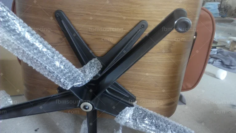 Netherlands sofa and office chair procurement - office chair swivel base wrapped for export packing