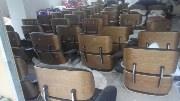 Netherlands sofa and office chair procurement - batch of moulded plywood office chair shells in production