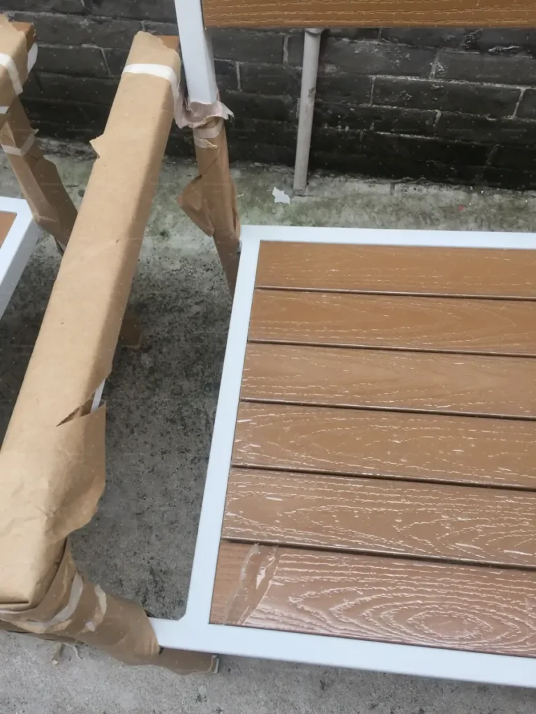 Outdoor chair seat slat inspection — FBM Sourcing China furniture sourcing agent