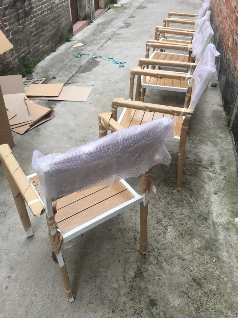 Restaurant outdoor chairs production qc — FBM Sourcing China furniture sourcing agent