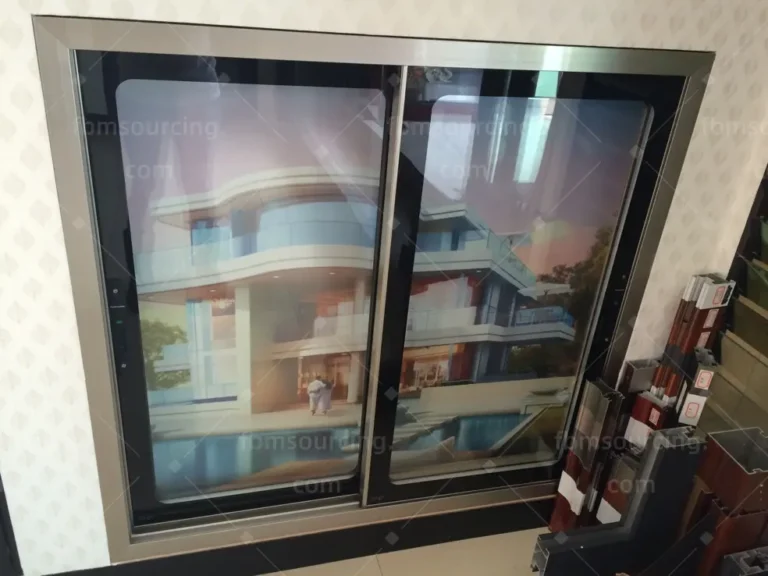 Aluminum sliding window unit selected during building materials sourcing for a Saudi Arabia villa project