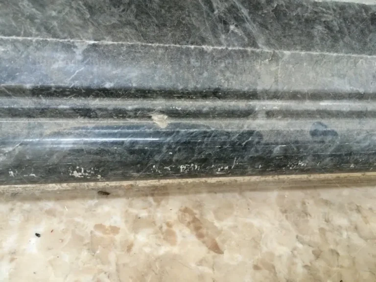 Natural stone molding profile inspected at a China stone supplier for the villa facade