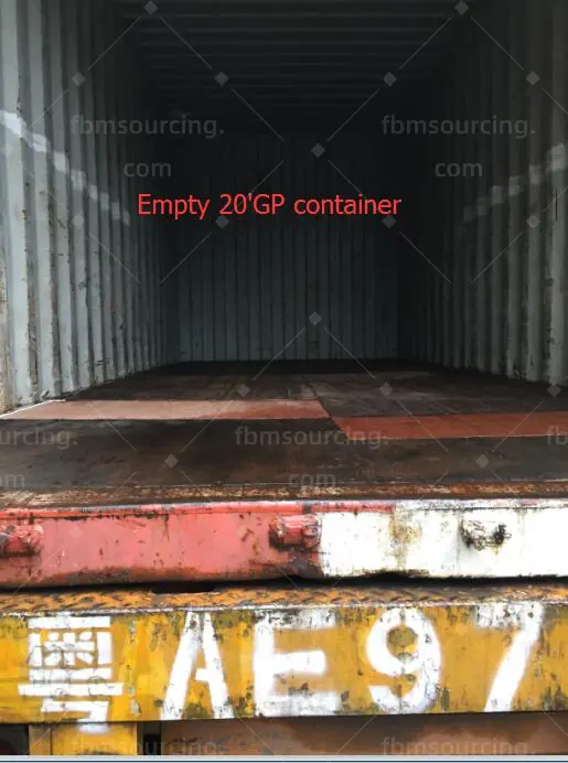 South Africa interior design furniture procurement - empty container before loading