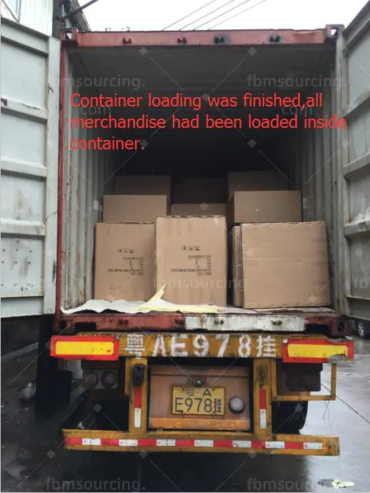 South Africa interior design furniture procurement - container loading finished
