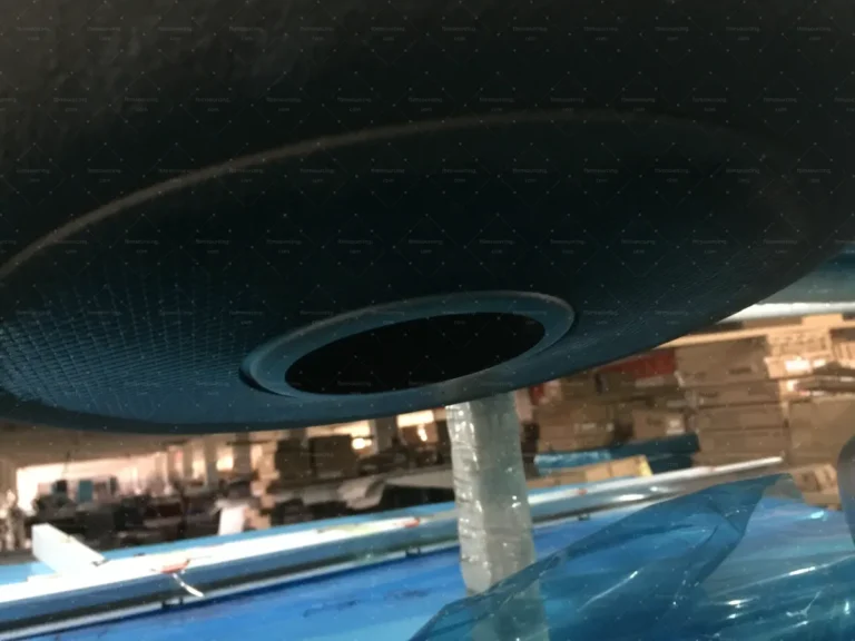 Sink bowl and drain detail verified during villa kitchen QC inspection