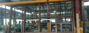 Custom timber-look aluminium windows and doors fabricated in China for an Australian villa project