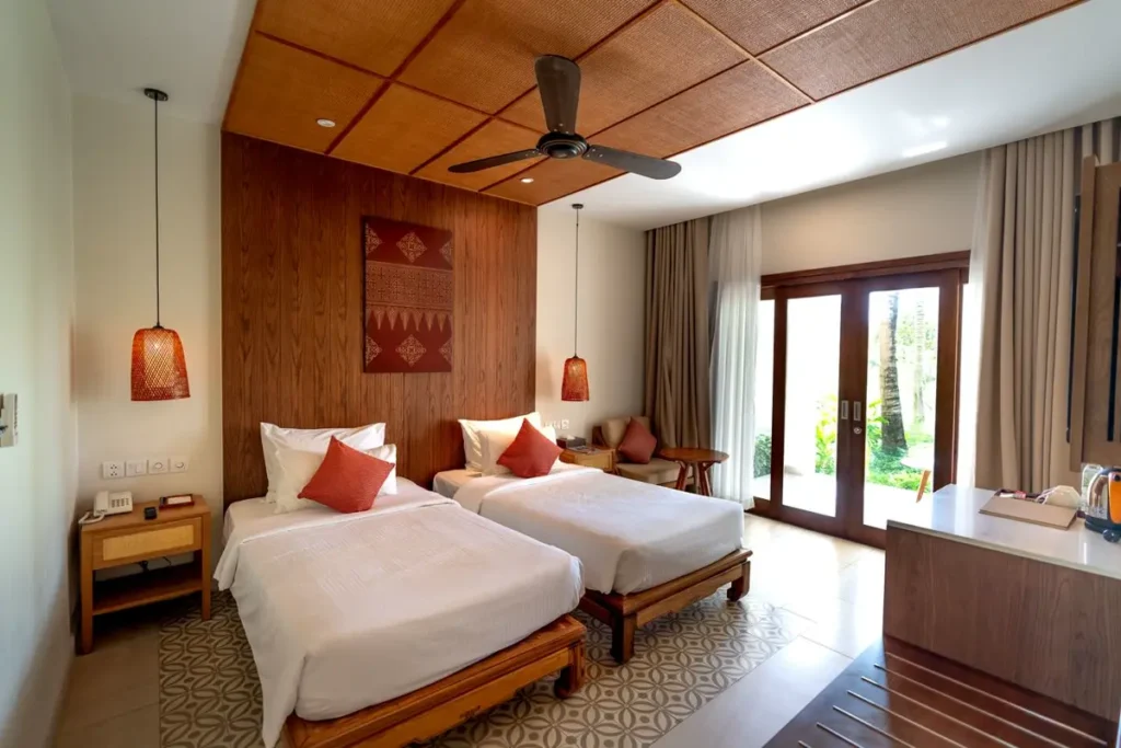 Boutique hotel guest room FF&E package sourced through a China sourcing agent