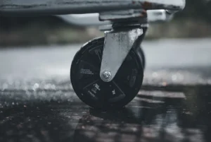 Furniture hardware sourcing from China – heavy-duty caster wheel detail