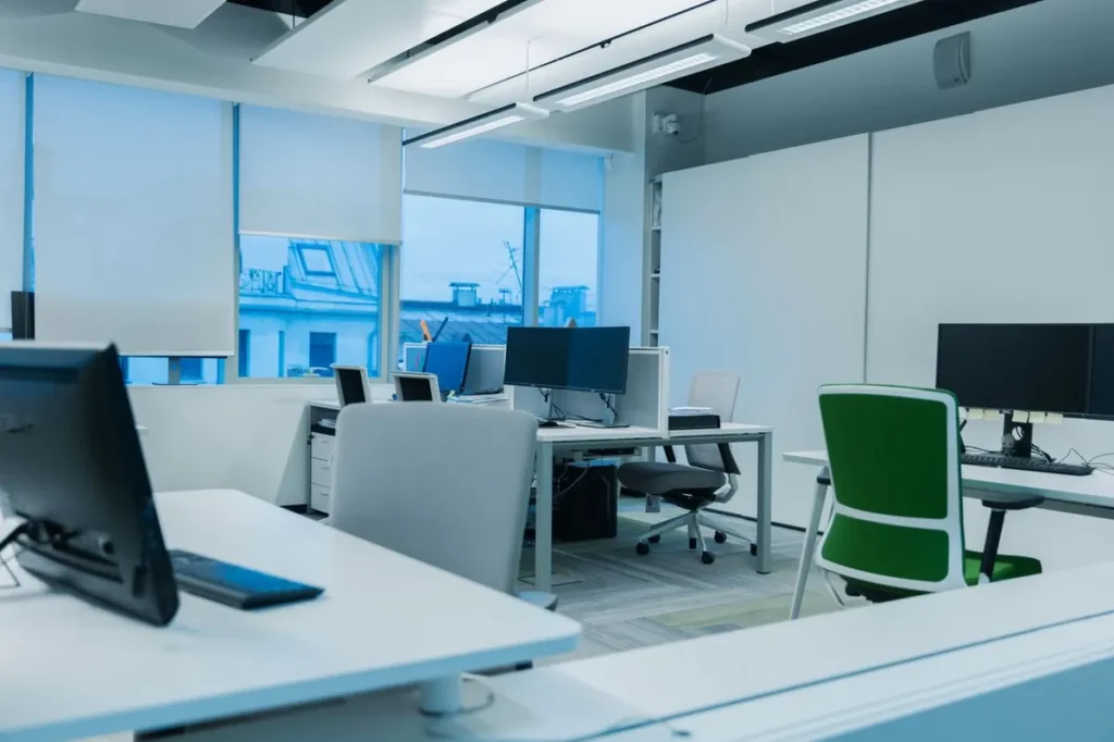 Modern office workstations and task chairs - GREENGUARD low-VOC furniture certification for US projects