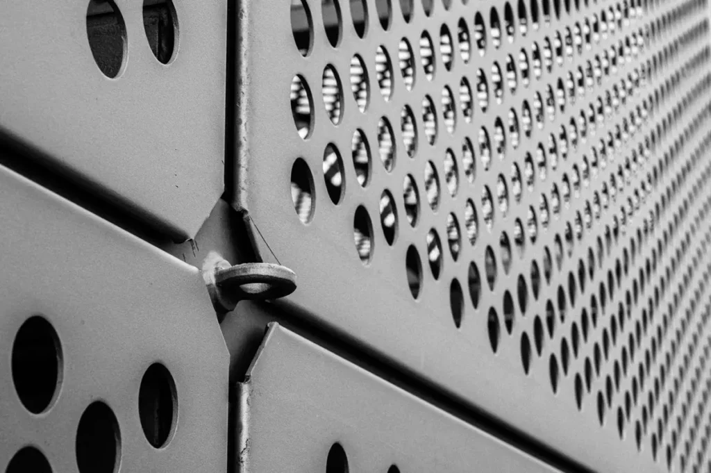 Perforated metal facade screen panels - metal screens sourcing from China for commercial projects
