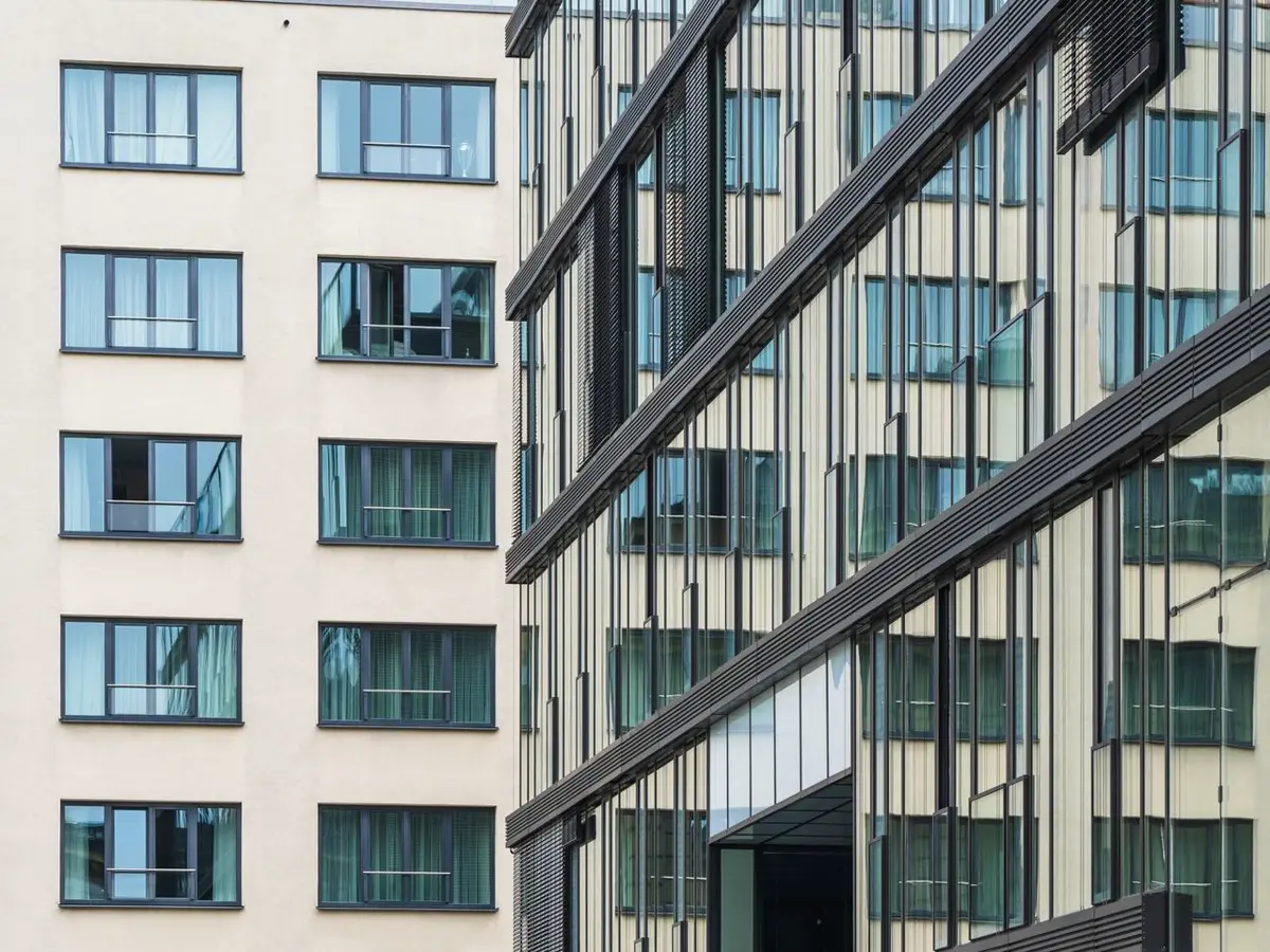 Mixed-use development combining office and residential floors, illustrating procurement from China