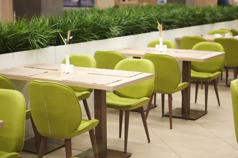 Restaurant chain furniture procurement from China matching dining chairs and tables for multi-site rollout