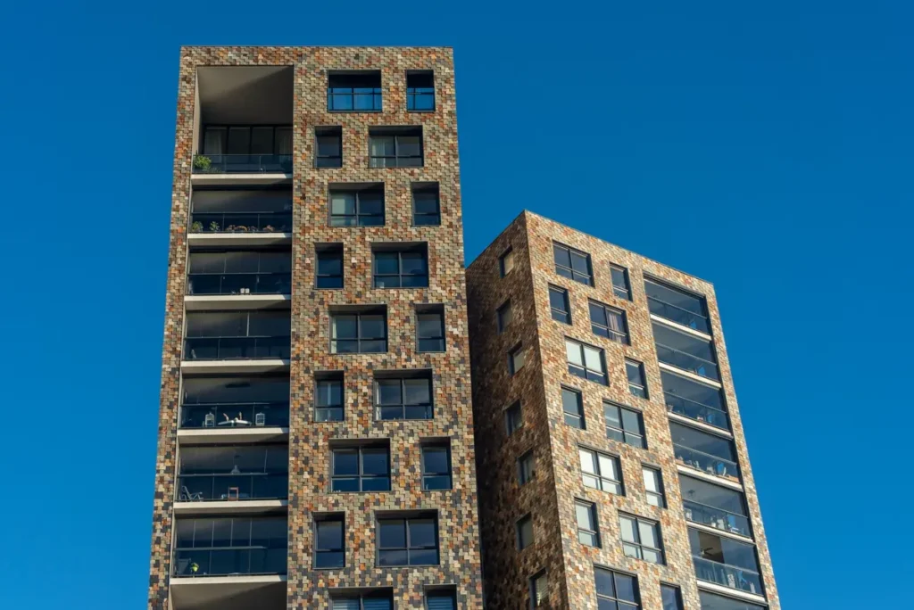 Modern student accommodation apartment building for PBSA FF&E cost planning