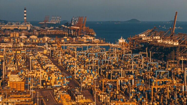 Container terminal in China handling project shipments
