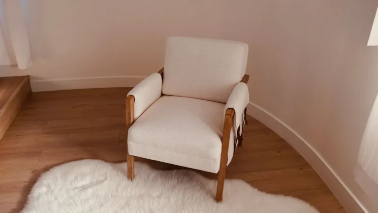 Upholstered lounge armchair with fabric seat and back for contract seating